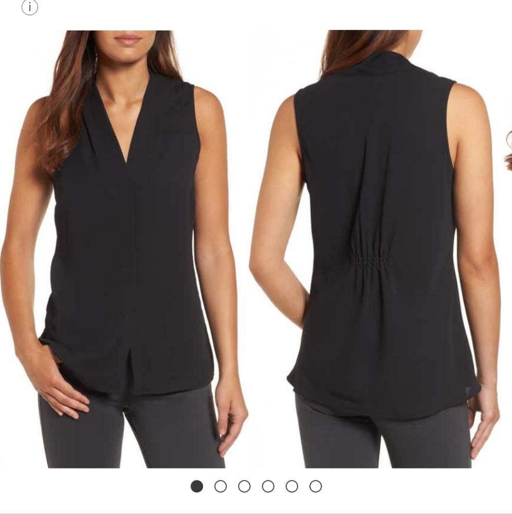 Nic & Zoe Black Sleeveless Top
